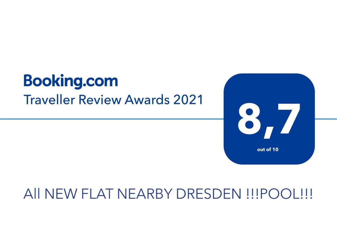 All NEW FLAT NEARBY DRESDEN !!!POOL!!! Frauendorf  Eksteriør bilde